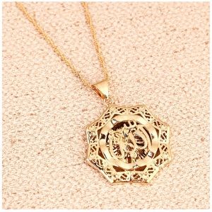 Allah Pendant With Chain. Classic Arab Jewelry.